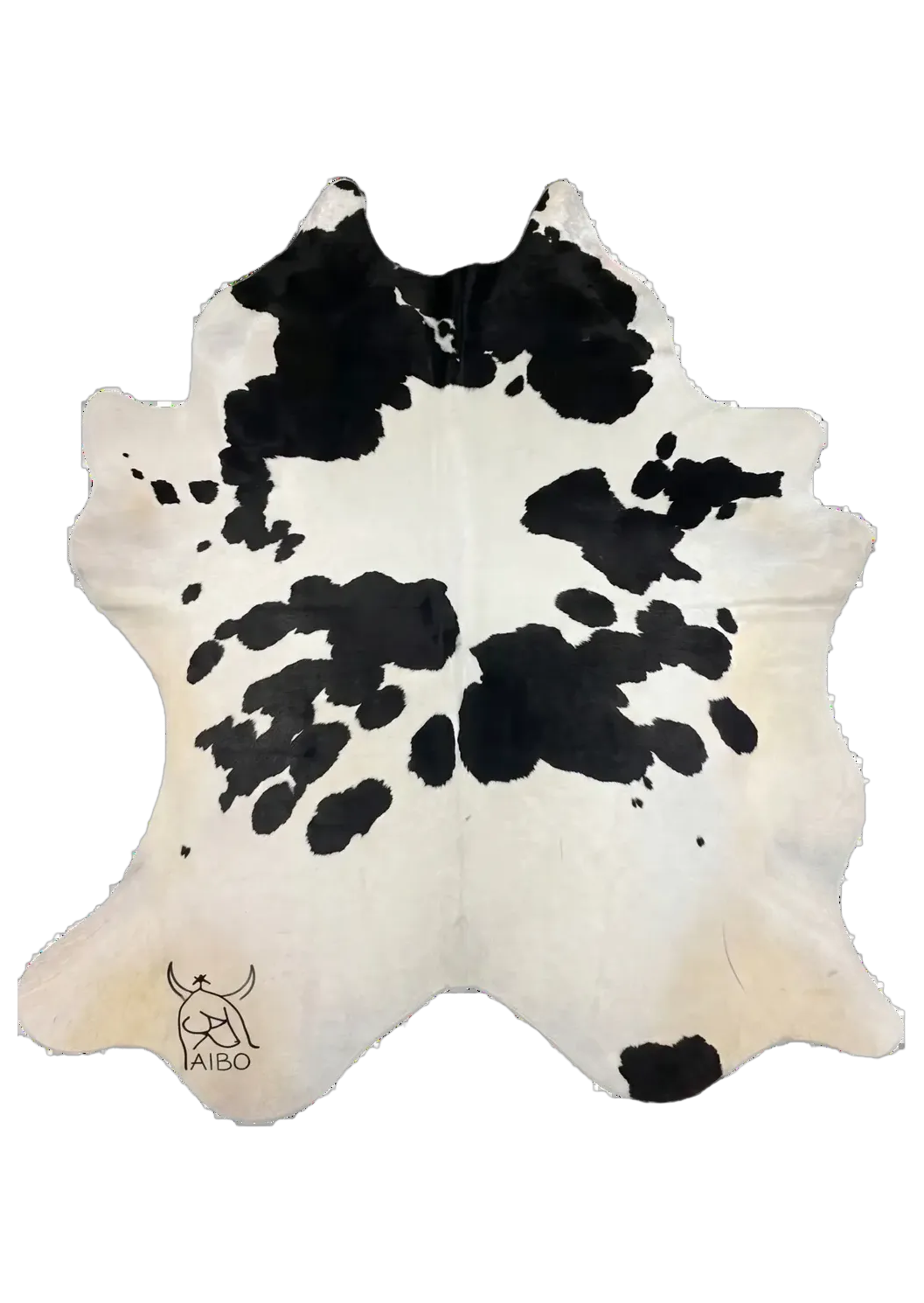 Audrey Black and White Cowhide Rug 8'5" L X 6'8" W
