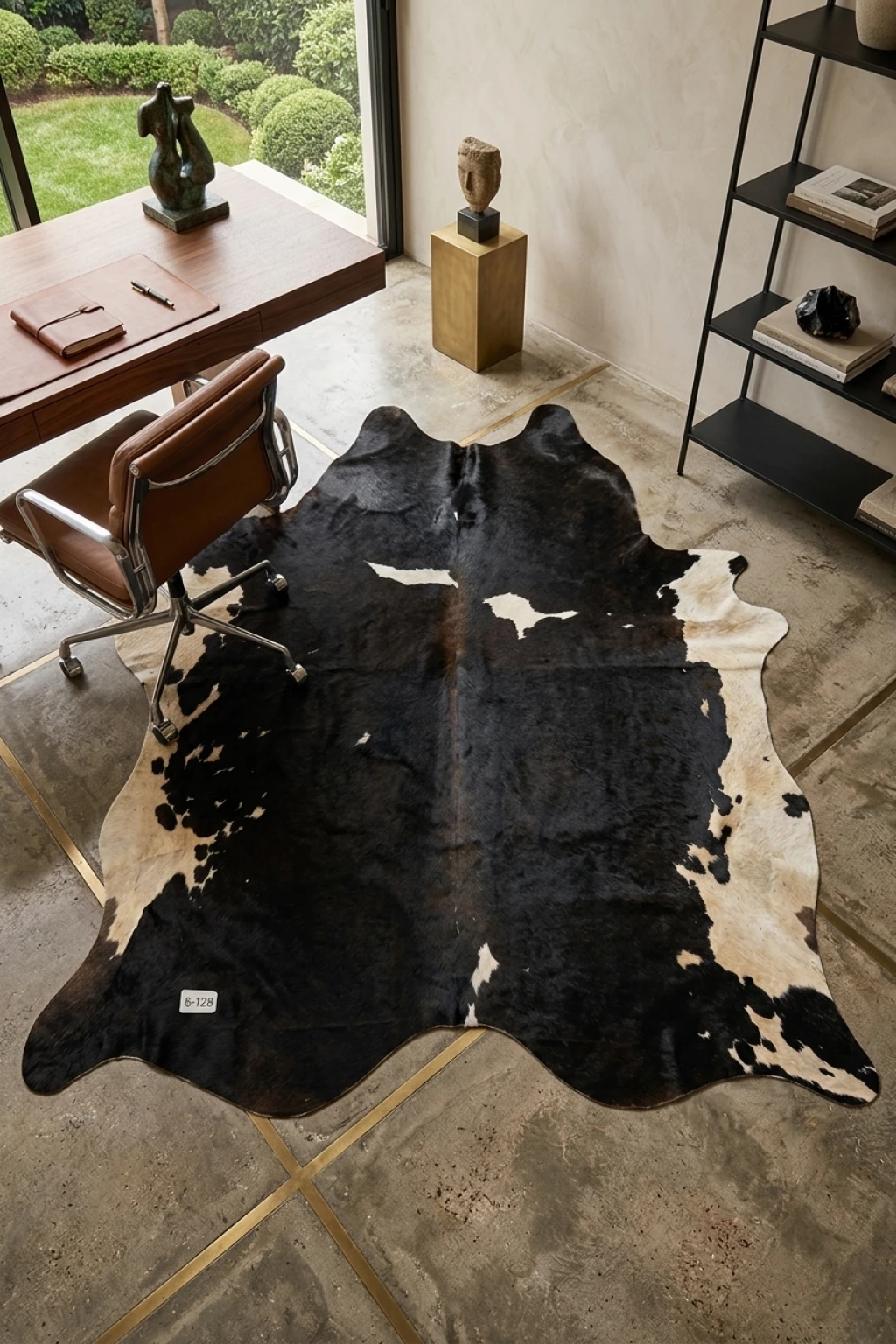 Heritage Tricolor Cowhide Rug 8'4" L X 6'7" W