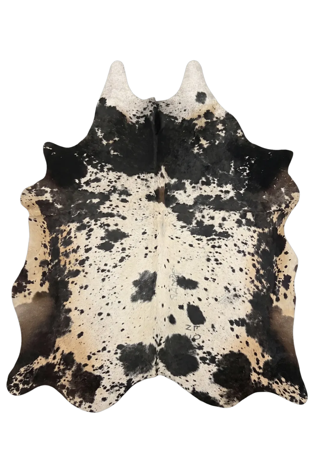 Frances Brown Speckled Cowhide Rug 7'7" L X 6'8" W