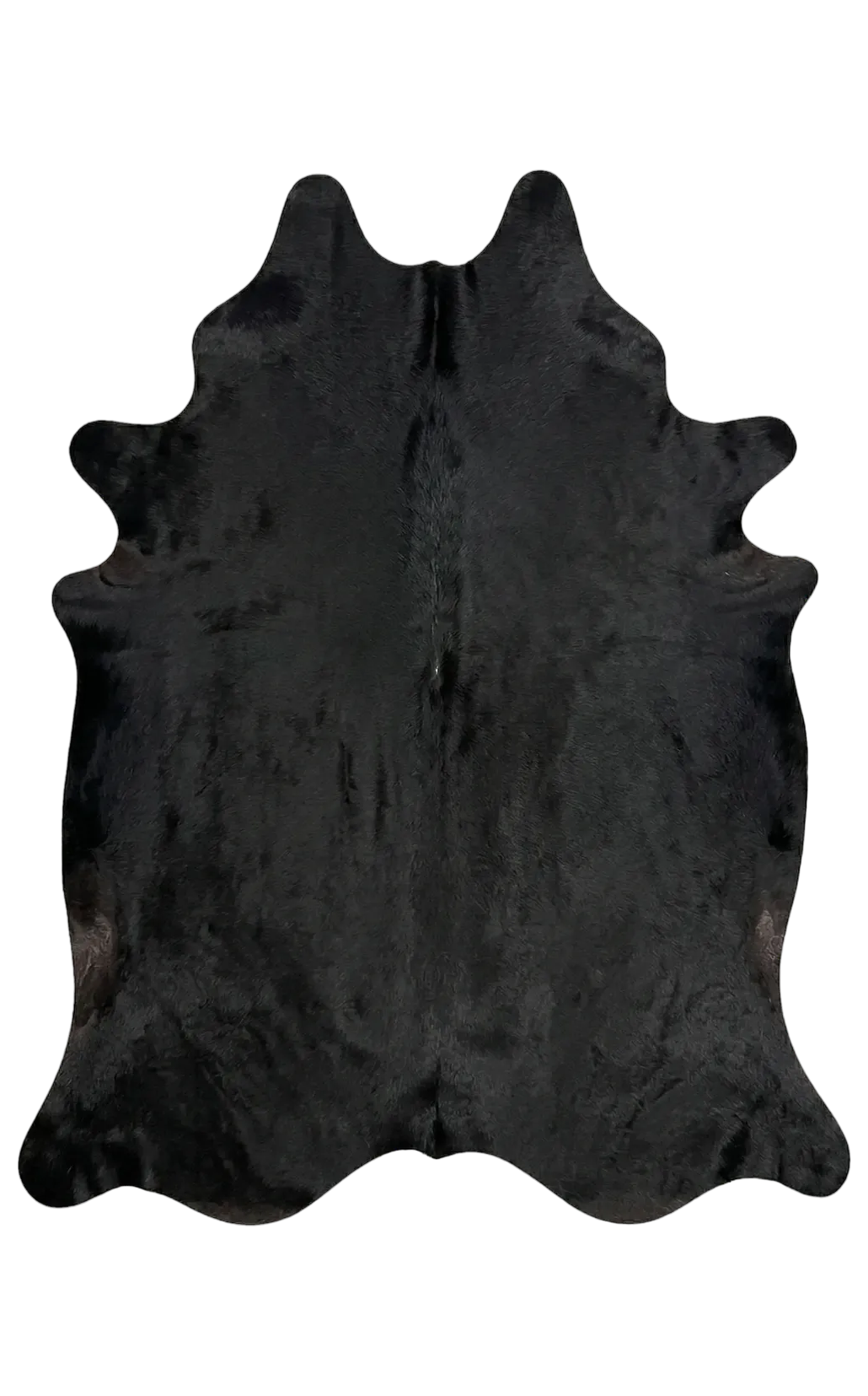 Ava Black Cowhide Rug 6'6" L X 5'7" W