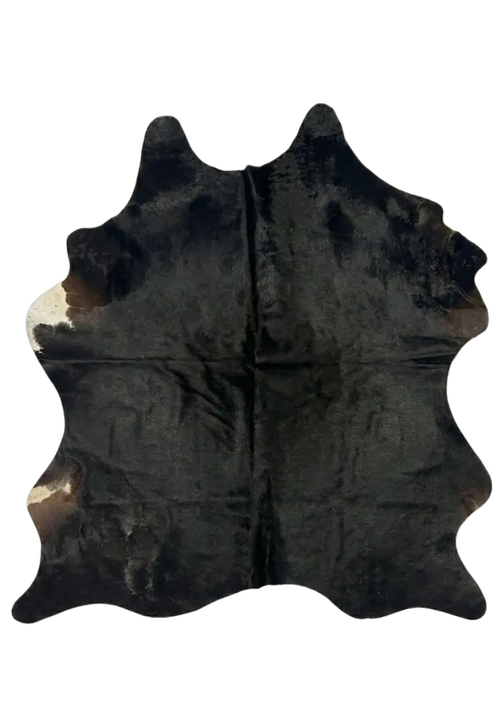 Ava Black Cowhide Rug 7' L X 5'4" W