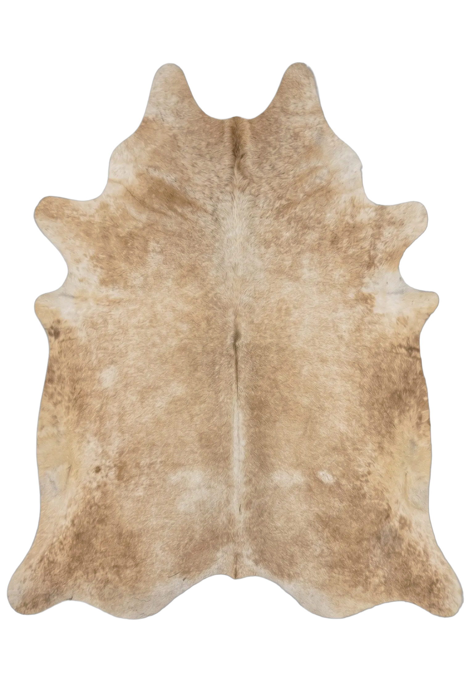 Madeleine Beige and White Cowhide Rug 8'8" L X 7'2" W