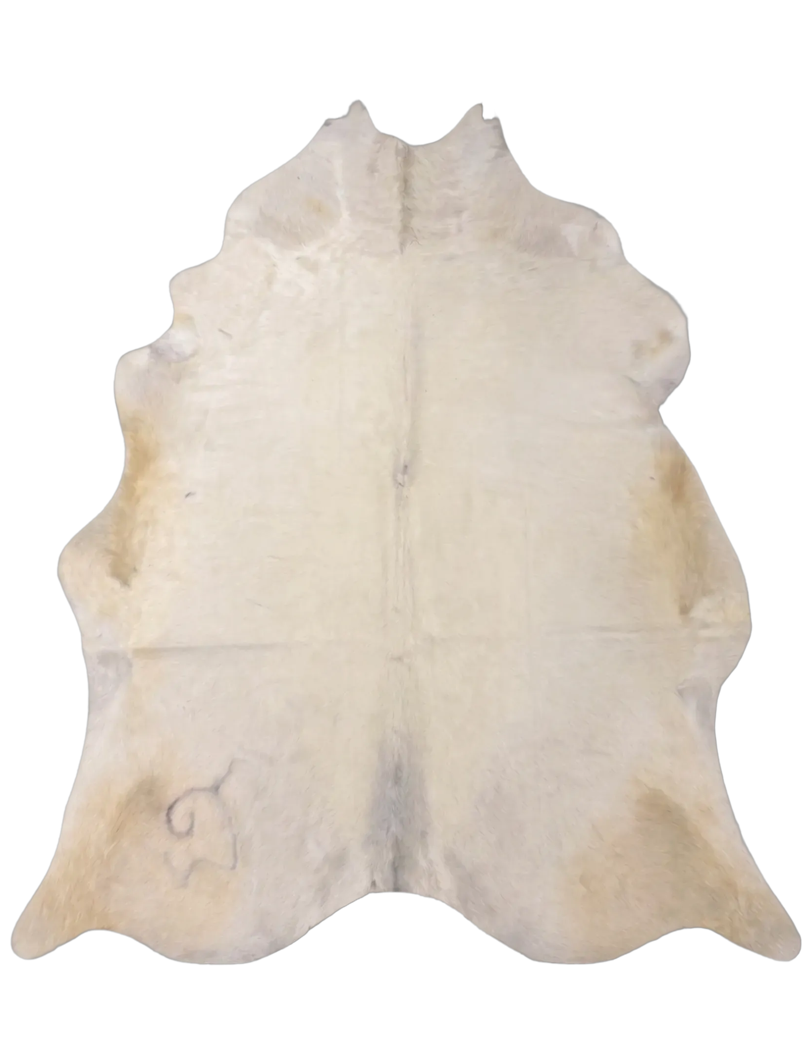 Madeleine Beige and White Cowhide Rug 7'11" L X 5'11" W