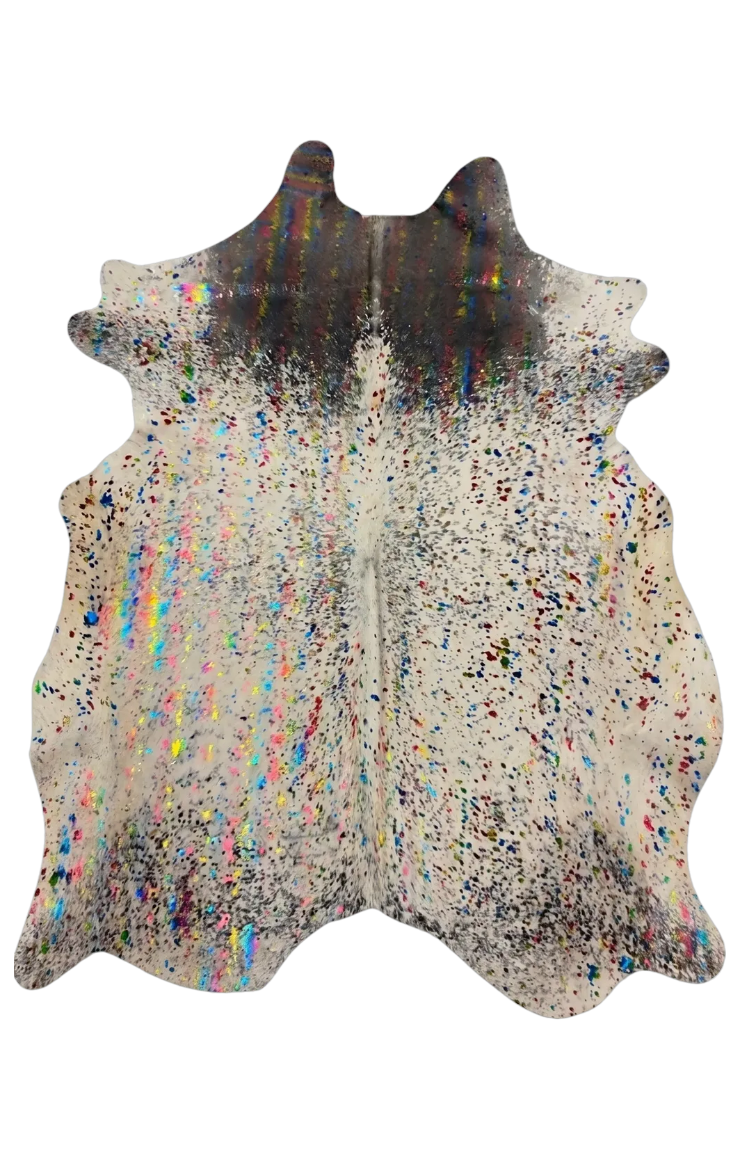 Luma Metallic Color Cowhide Rug 7'8" L X 5'11" W