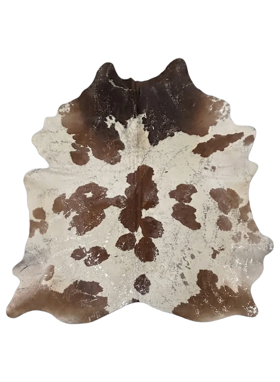 Luma Metallic Silver Cowhide Rug 8'5" L X 7'2" W